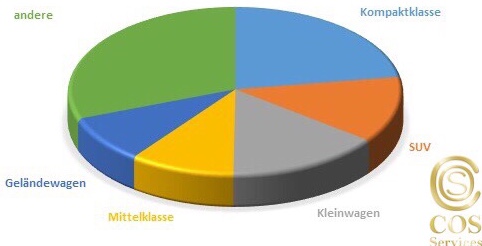 Diagramm der Fahrzeugtypen